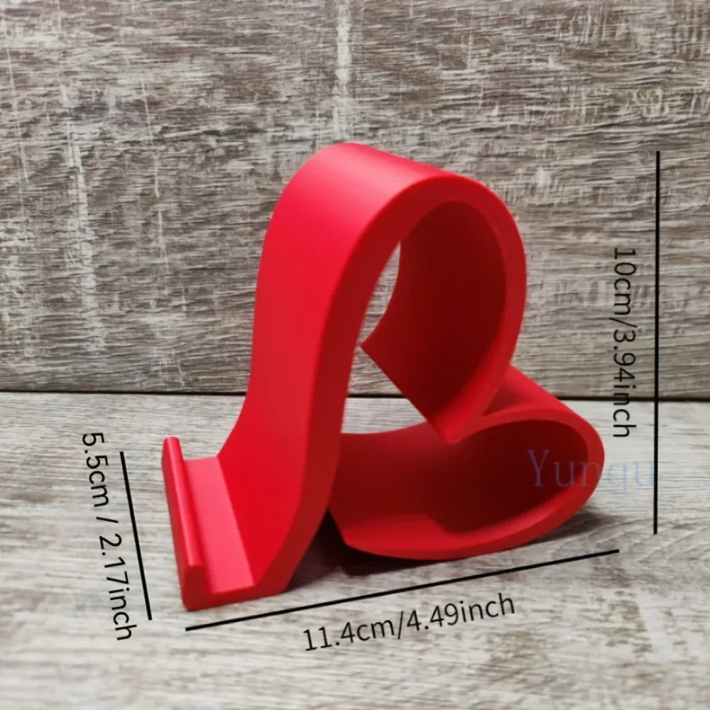 One Heart-shaped Phone Stand 3D Printed Universal Tablet Elegant