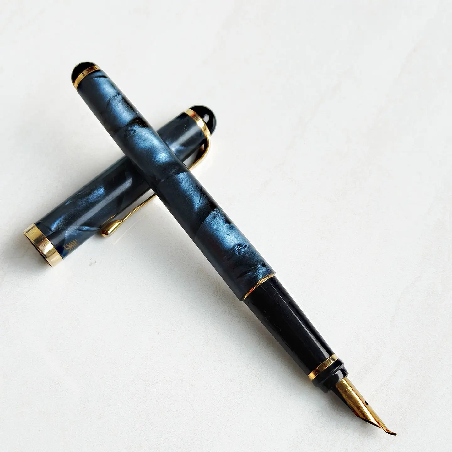 1990s Rare Stock HERO 91 Fountain Pen,0.7MM Bent Tip Writing, Office, Collection Stationery Clearance Sale Plastic Shaft Zpaxo