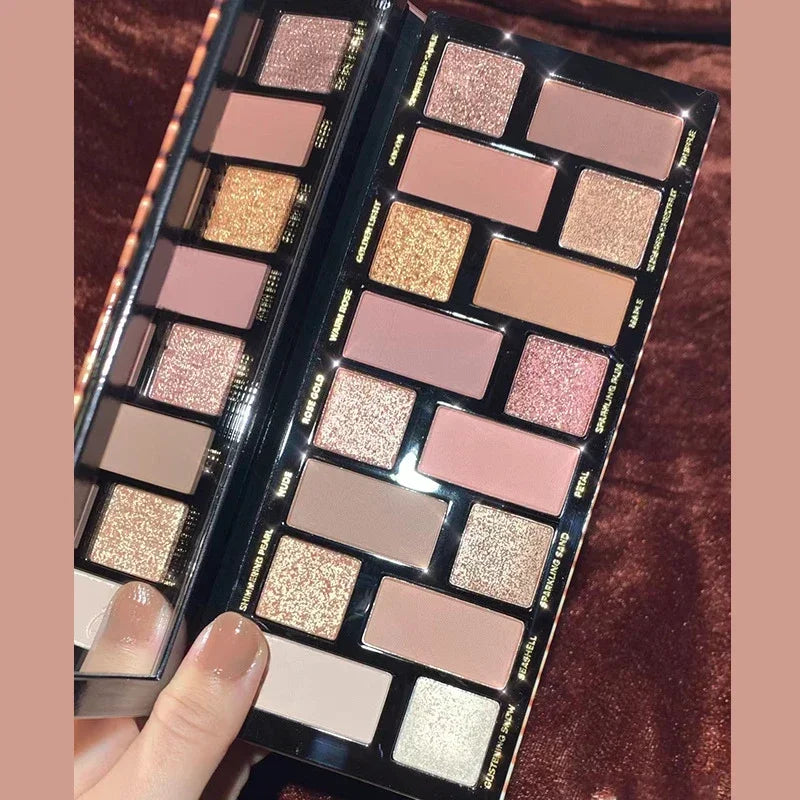 Glitter 16 Eyeshadow Palette Makeup Long-lasting Matte Eye Shadow