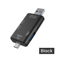 6 in1 Card Reader C OTG Micro SD Readerhigh Speed Flash Drive Smart