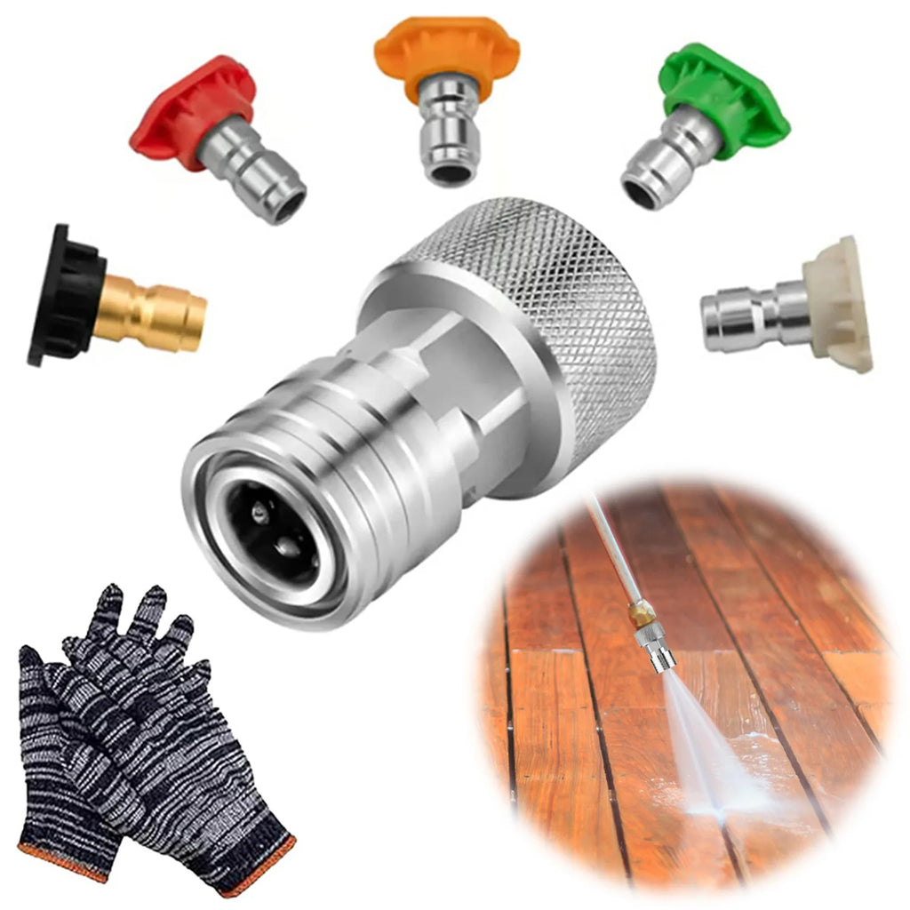 Garden Hose Mini Power Washer Adapter Car Washing Nozzle Attachment