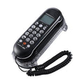 652F Modern Phone Fixed Landline Caller Flash LCD Display Redialing Zpaxo Black CN