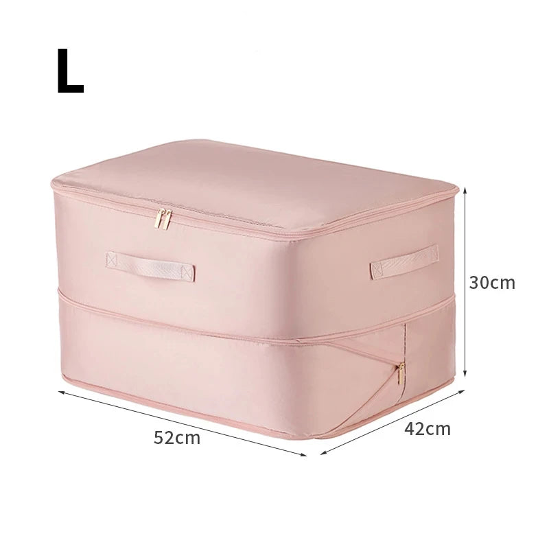 Large Capacity Compression Clothes Storage Bag Waterproof Cabinet Organizer Ultra Space Saving Quilt Pillow Blanket Storagepouch Zpaxo 1pc Pink-L
