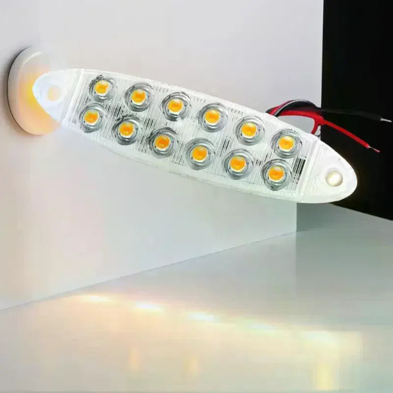 Solar LED Strobe Warning Light for Car, Motorcycle & Truck