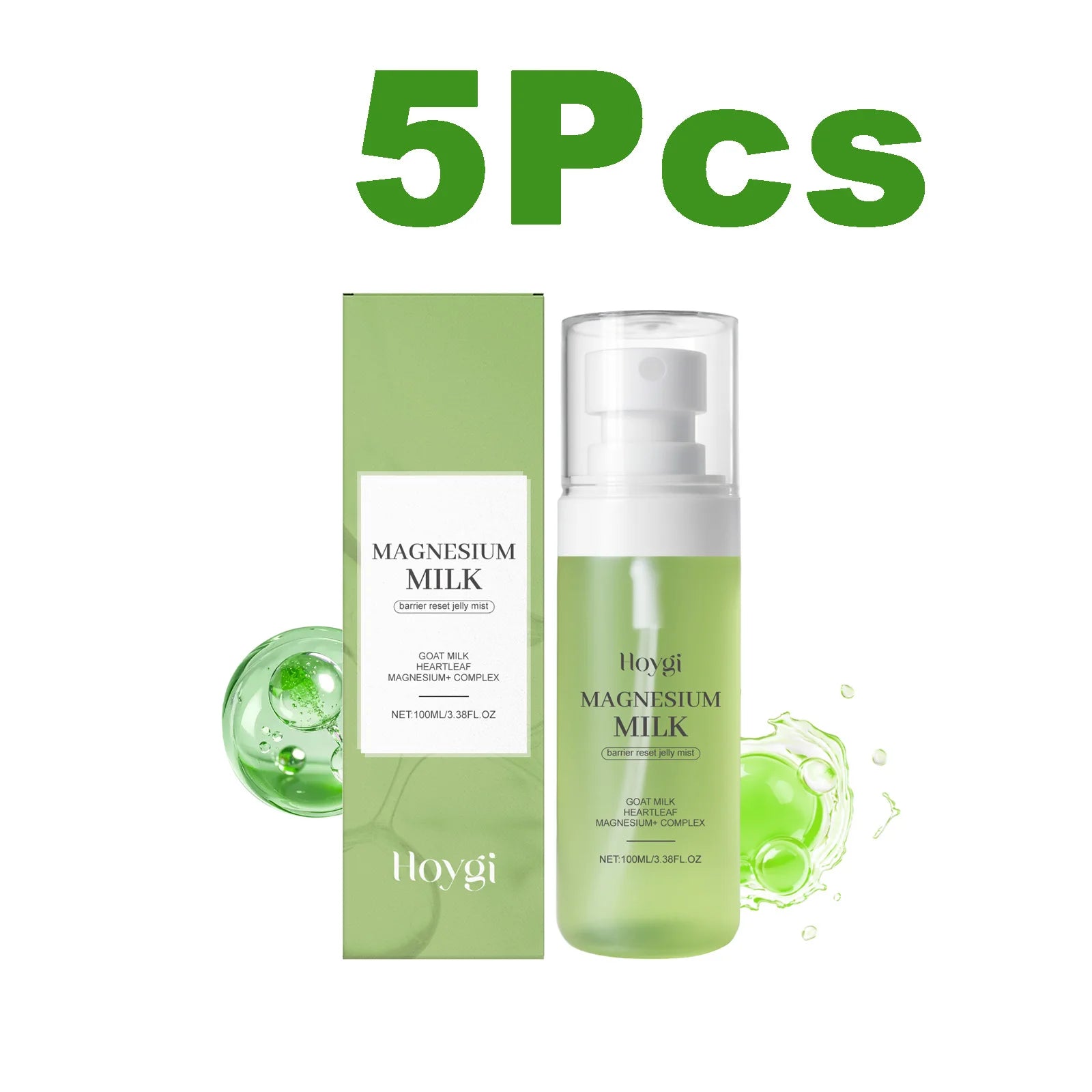Hoygi Jelly Toner Spray – Soothing Face Mist for Sensitive Skin Facial Toner Spray Zpaxo 5 x 100ml Boxed