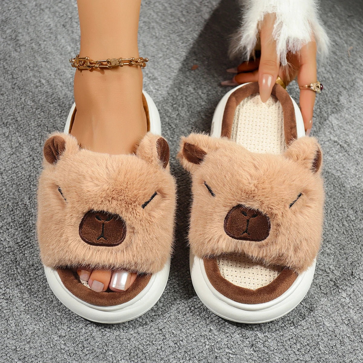 Women Home Slippers 2025 Fashion Linen Slides Comfortable Platform