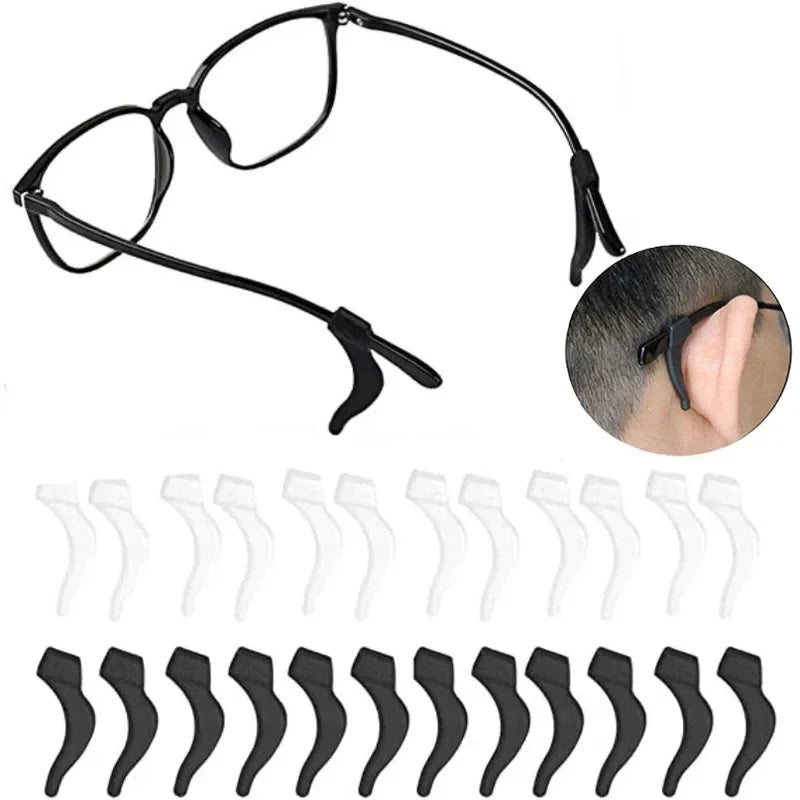 Silicone Anti-Slip Glasses Ear Hooks – 10/30 Pairs Eartips