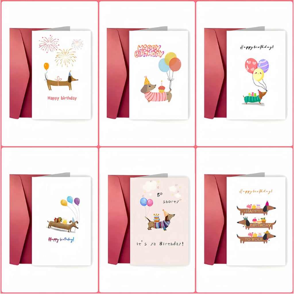 Funny Dachshund Birthday Card – Cute Wiener Dog Gift for Pet Lovers