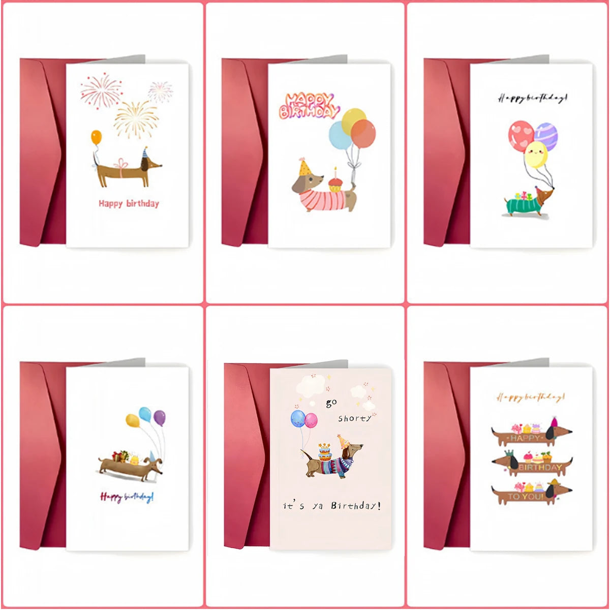 Funny Dachshund Birthday Card – Cute Wiener Dog Gift for Pet Lovers