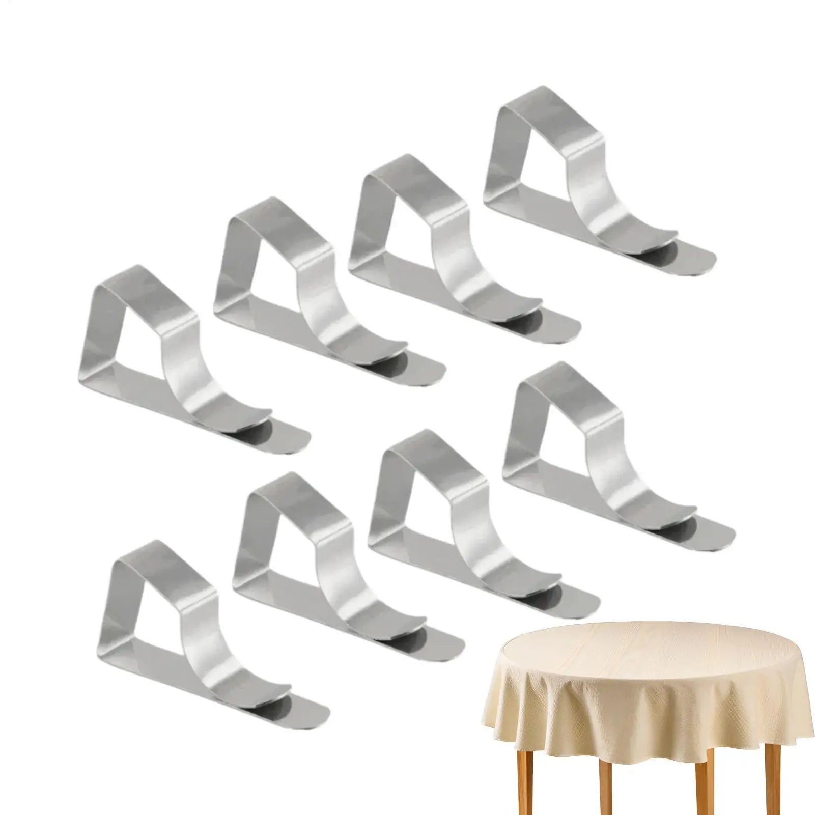 Tablecloth Clips Stainless Steel Windproof Table Cloth Holder Clamps