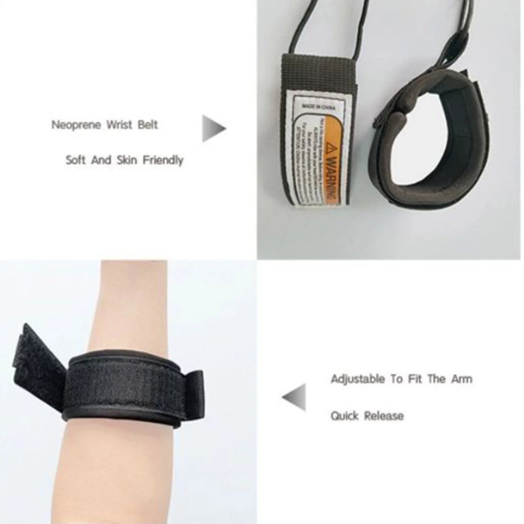 Adjustable Bodyboard Wrist Leash – Lightweight TPU Safety Strap Bodyboard Wrist Leash Zpaxo