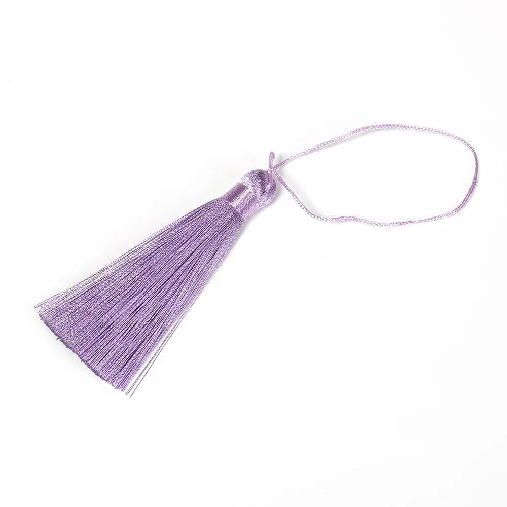 Handmade Wedding Decoration DIY Embellish Crafts Tassel Trim Accessories Tassel Hanging Rope Tassel Fringe Silk Tassel Pendant Zpaxo light purple