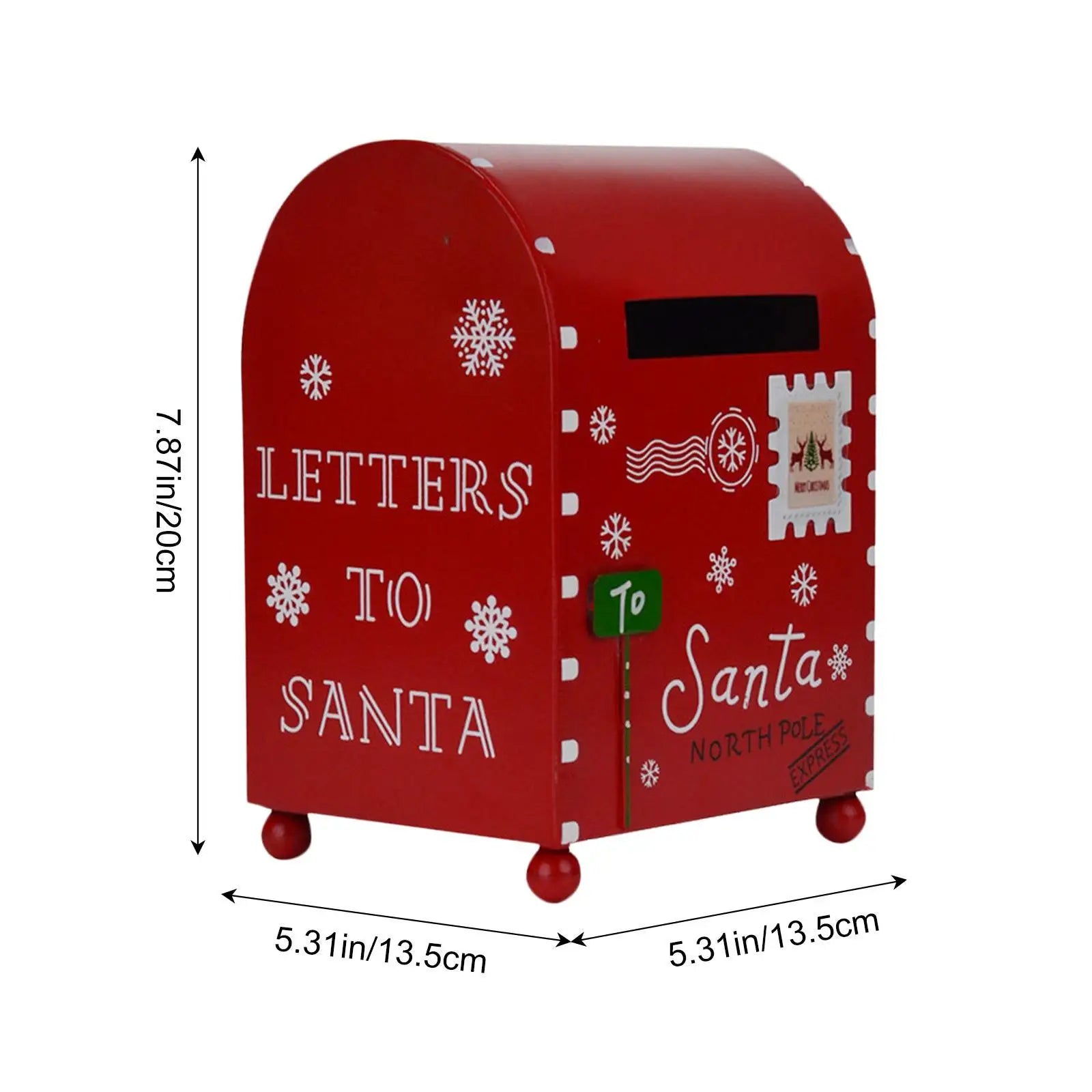 Christmas Decoration Mailbox Mini Postbox Letter Box Zpaxo