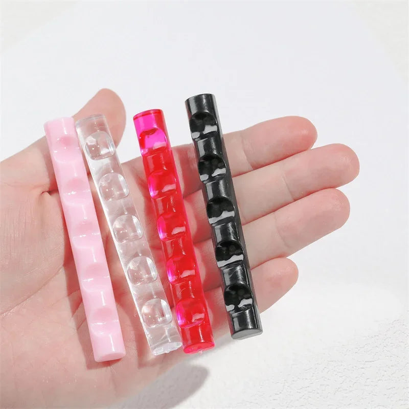 Nail Art Brush Holder Stand 5 Grids Nail Painting Pen Holder Manicure Penholder Stand Shelf Acrylic Display Manicure Tools Zpaxo