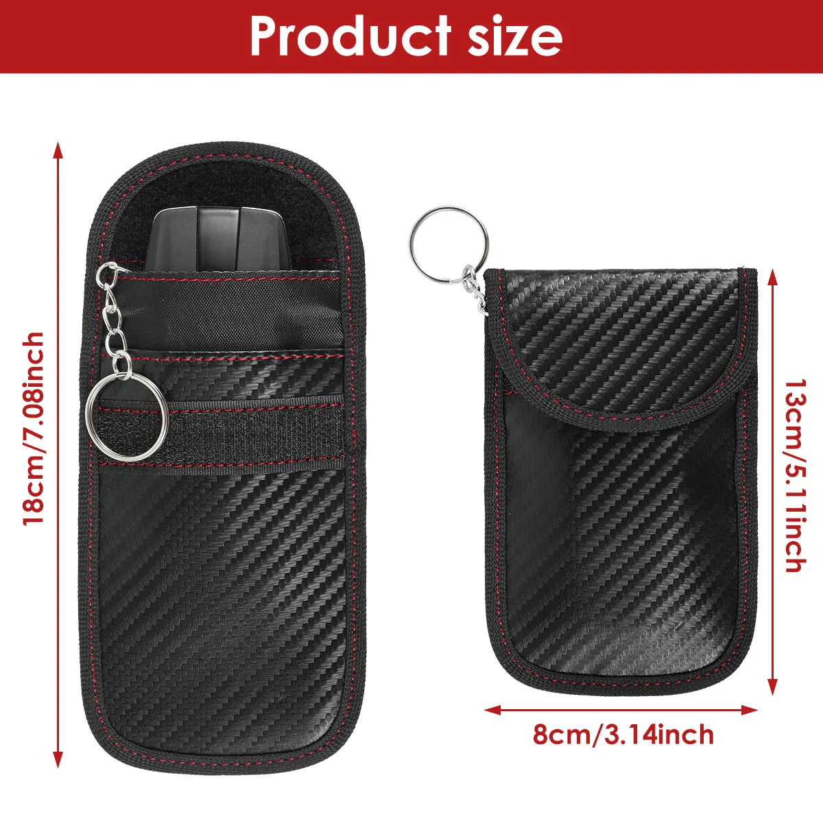 Signal Blocker Security Box Mobile Phone Storage Box for Bank Phone Card Car Keyless Anti-Theft Faraday Box Shielding Security Zpaxo