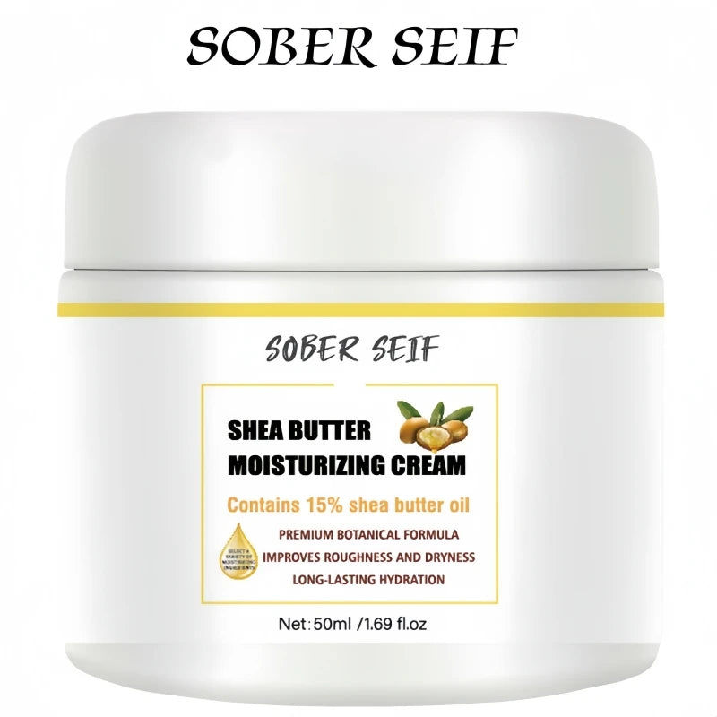 50ml Deep Hydrating Nourish Cream Shea Butter Hyaluronic Acid Ceramide Repair Skin Damage Anti‑Dryness Moisturizer Zpaxo 1pcs