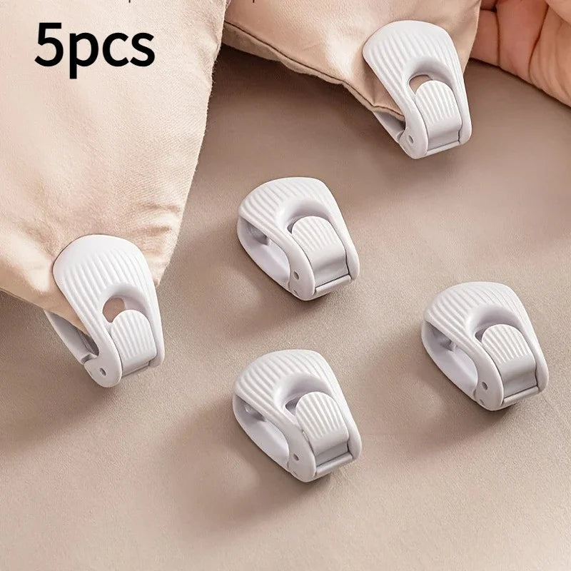 5pcs Bed Sheet Clips-Dual-Direction Adjustable Non-Slip Transparent Nylon Bedding Clips,Suitable for Hospitals,Homes,Hotels,Spas Zpaxo