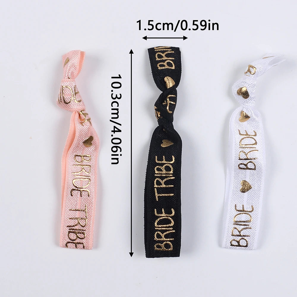 11Pcs Bachelorette Party Wristbands Team Bride Elastic Bracelets for Wedding Engagement Bridal Shower Party Favors Zpaxo