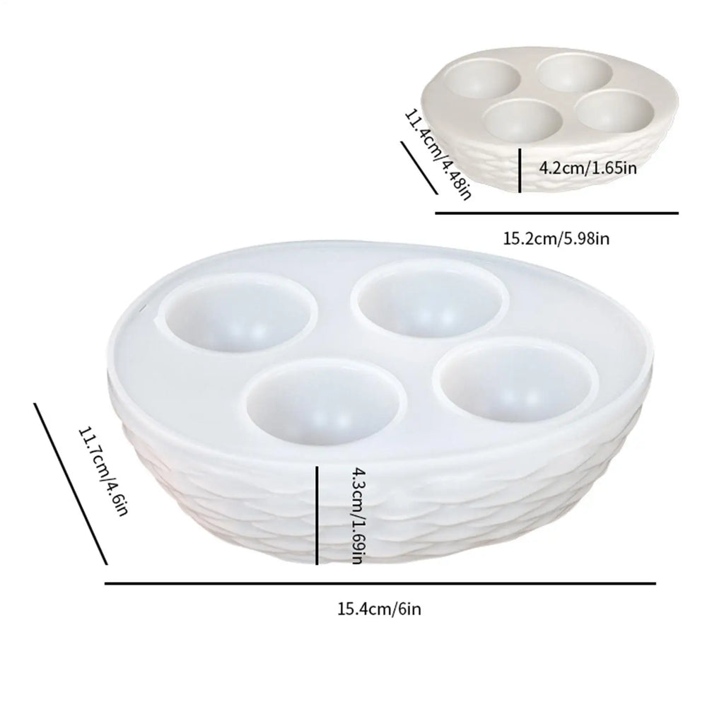 Easter Silicone Mold Egg Storage Tray Mould Holder Container Fridge