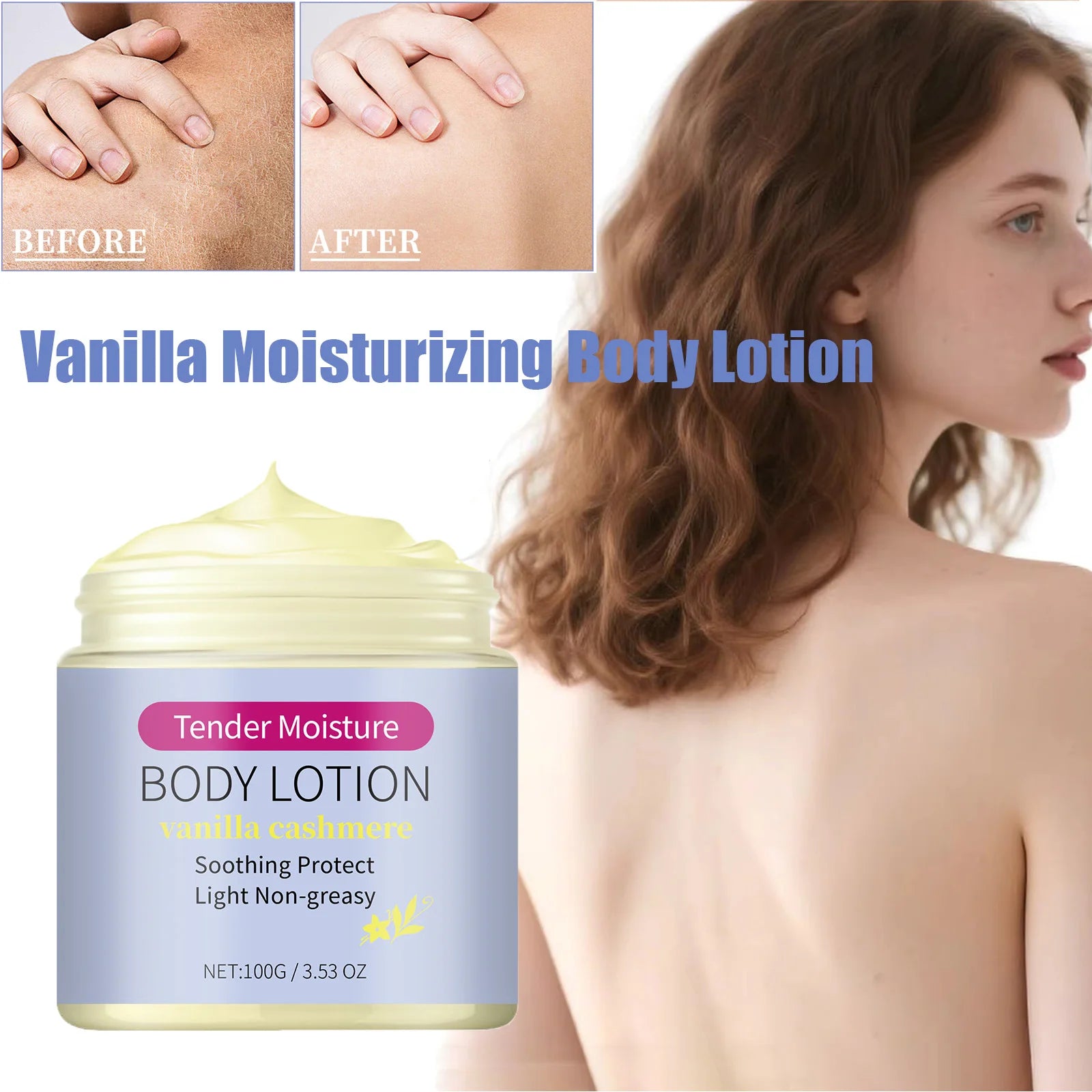 Hoygi Vanilla Cashmere Body Lotion | 24H Hydration Dry Skin Body Lotion Zpaxo