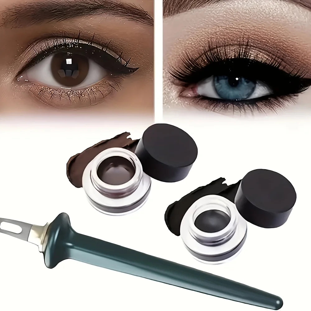 Silicone Eyeliner Brush Waterproof Non-smudge Auxiliary Tool Zpaxo