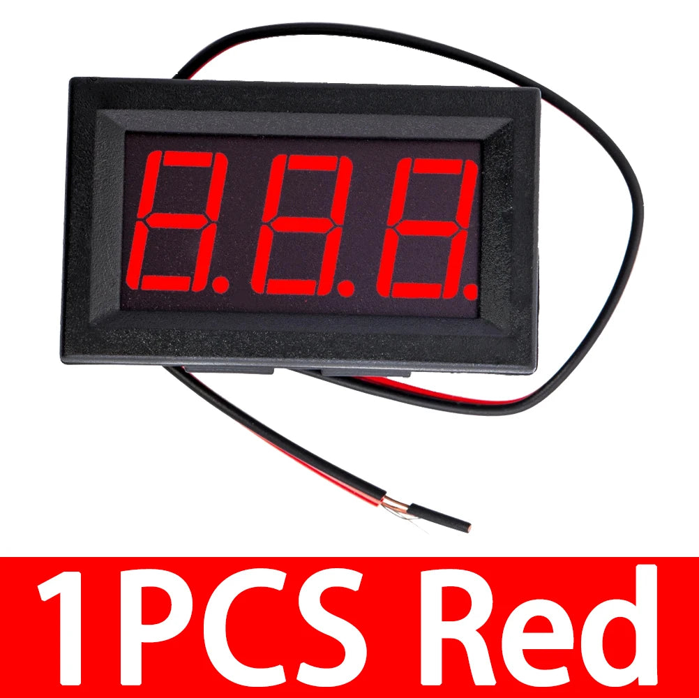 0 56 RGB LED AC Voltmeter 70-500V 2-Wire Voltage Meter 110V 220V DIY Zpaxo 1PCS Red