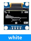 Product OLED IIC White YELLOW BLUE 12864 Display 4x4 Key I2C SSD1315 Zpaxo white 4pin blue