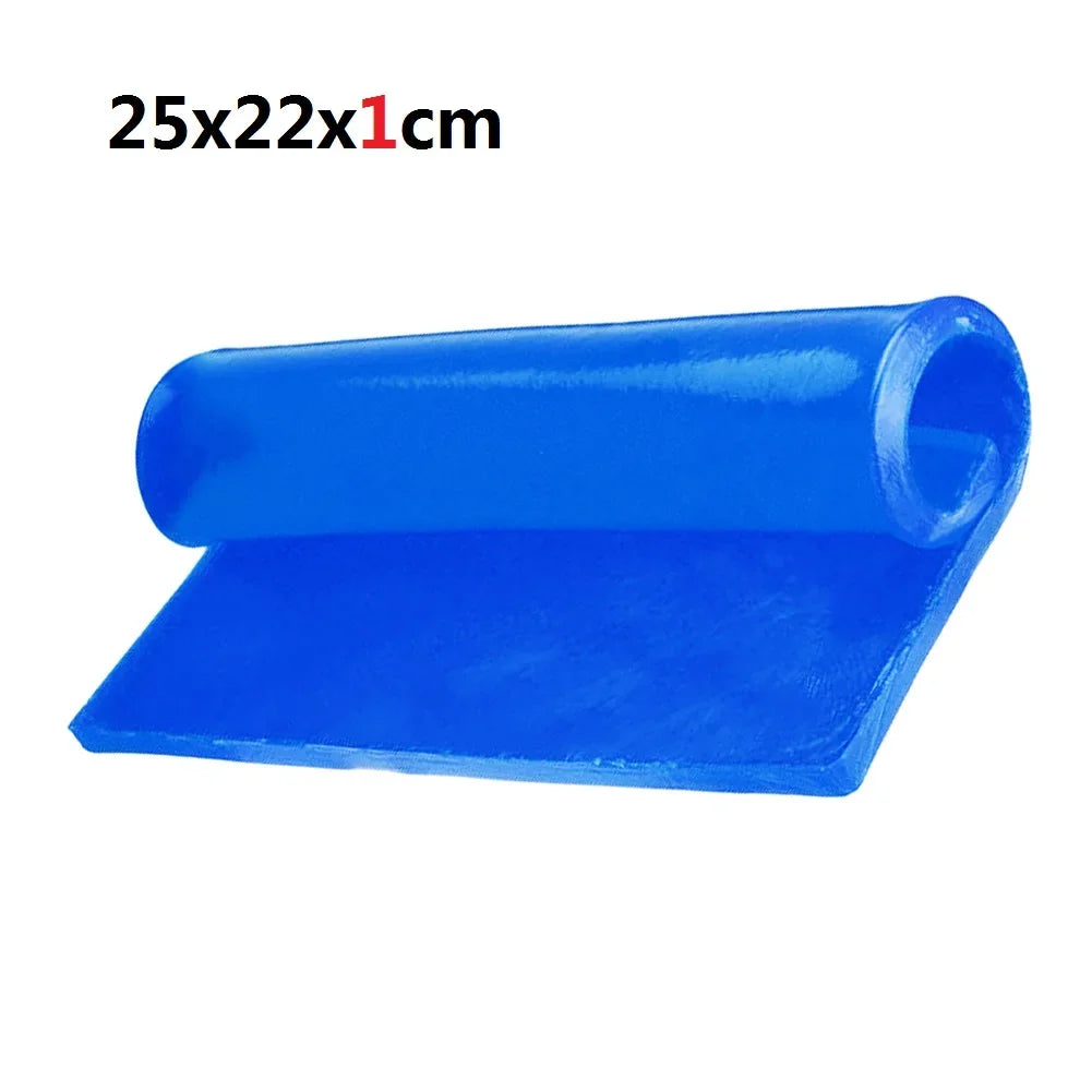 New Motorcycle Seat Gel Pad Shock Absorption Mat Motorbike Scooter Comfortable Soft Gel Cushion Motor Bike Modified Seat Pads Zpaxo 25X22X1cm Blue