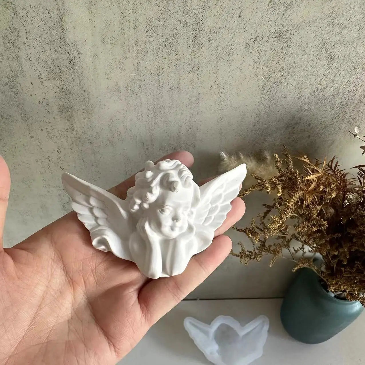 3D Angel Wings Silicone Mold – Plaster, Resin & Cement DIY Craft Silicone Mold Zpaxo