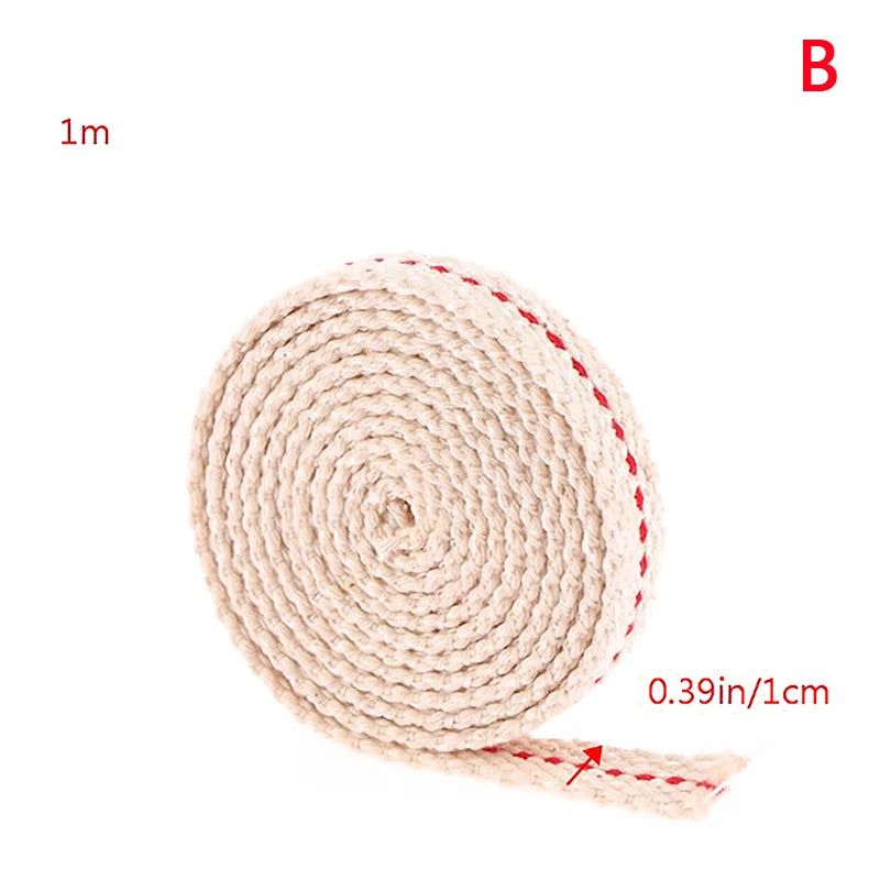 1M Kerosene Lamp Wick Braided Cotton Flat Oil Lantern