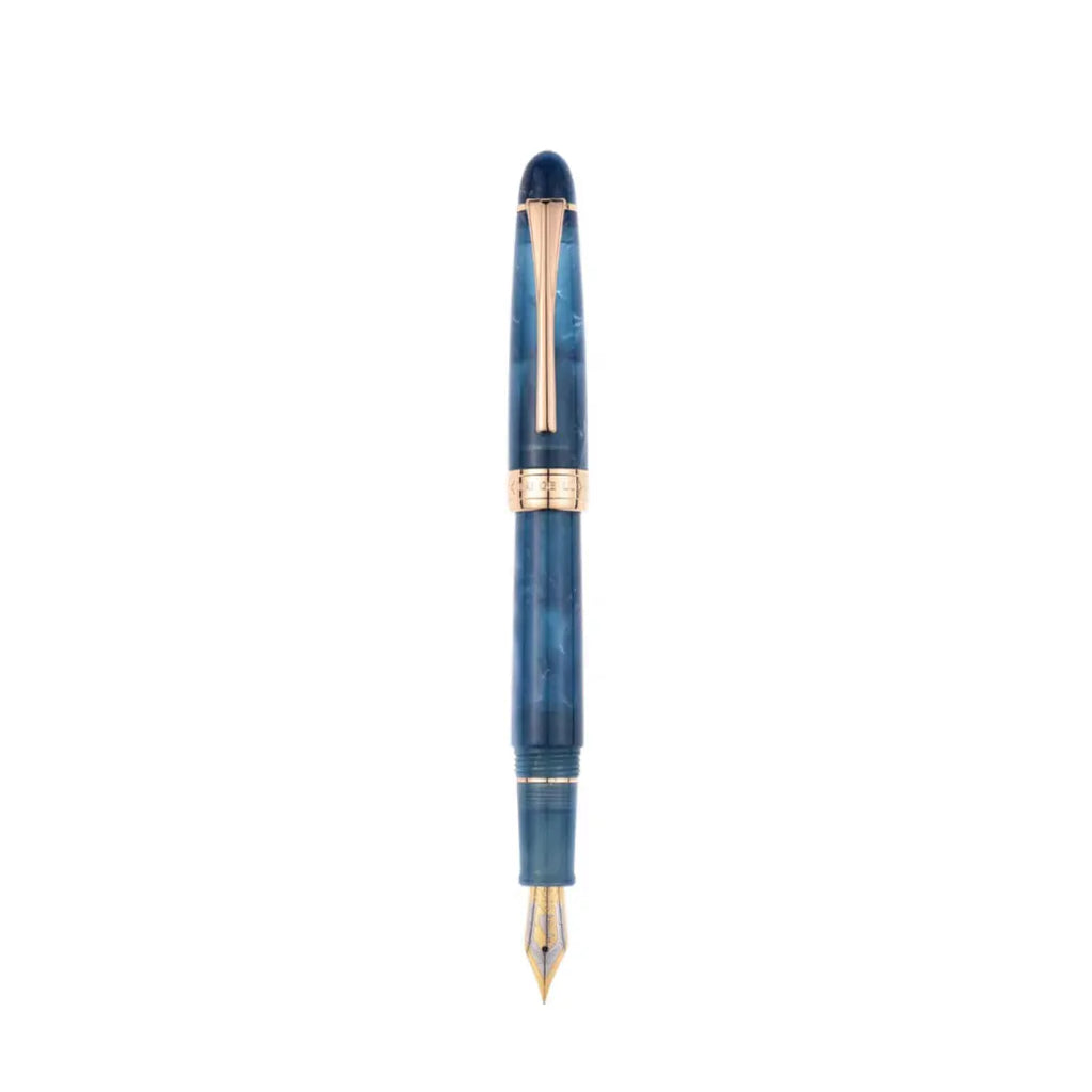 Kaigelu 356 Resin Fountain Pen with Gold Clip, EF/F/M Nibs, Beautiful Five-Color Writing Pen, Office Business Home Gift Ink Pen Zpaxo 356haiyanglan EF