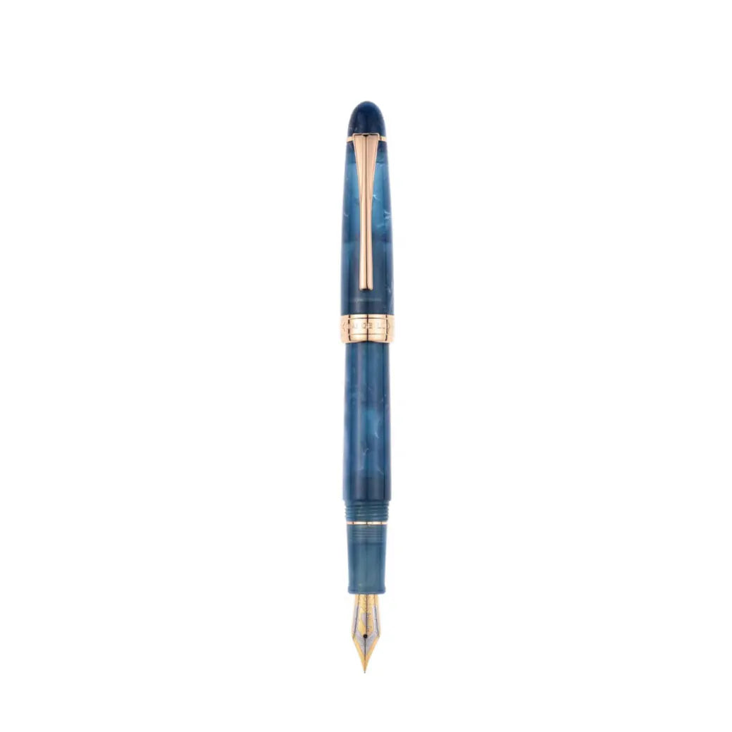 Kaigelu 356 Resin Fountain Pen with Gold Clip, EF/F/M Nibs, Beautiful Five-Color Writing Pen, Office Business Home Gift Ink Pen Zpaxo 356haiyanglan EF