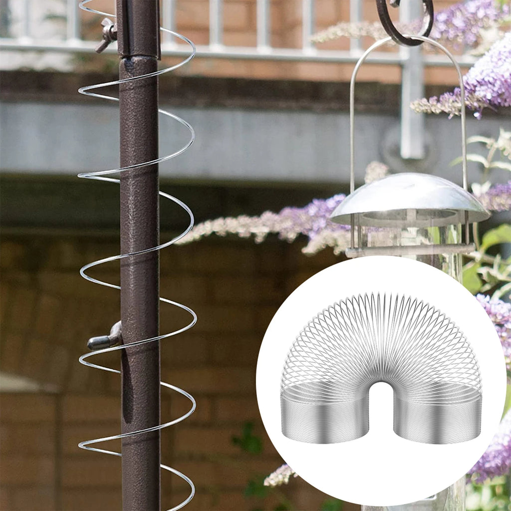 2pcs Squirrel Proof Spring Anti Raccoon Proof Hanging Compression Outdoors Spring For Bird Feeder Station Wrap Around Protection Zpaxo