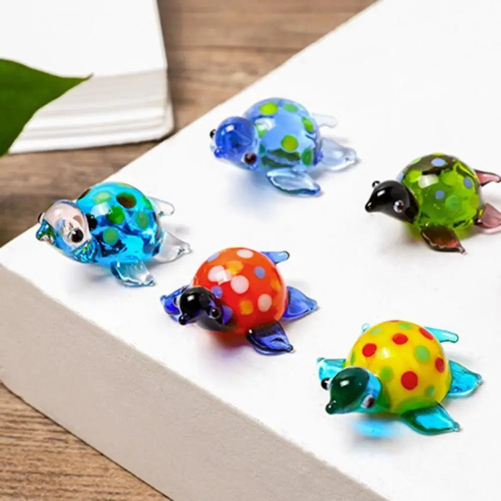 Mini Handicraft Turtle Figurines Lightweight Vivid Animal Statue Turtle Lifelike Decorative Accessories Crafts Collection Zpaxo