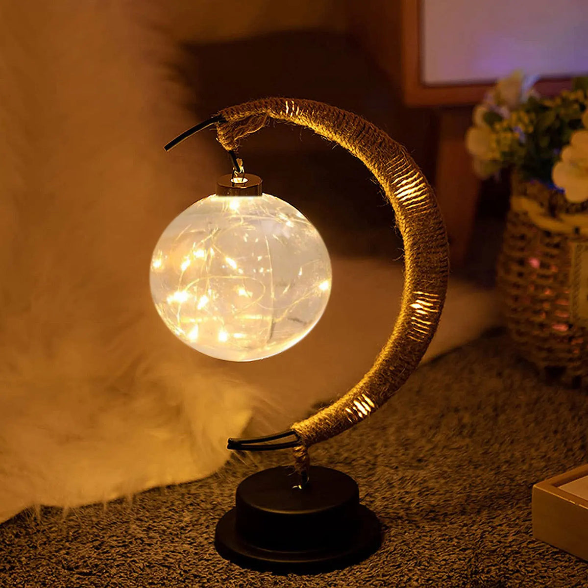 Ramadan Desk Lamp Led Moon Decoration Home Metal Kareem Light Eid Zpaxo Moon Lamp C