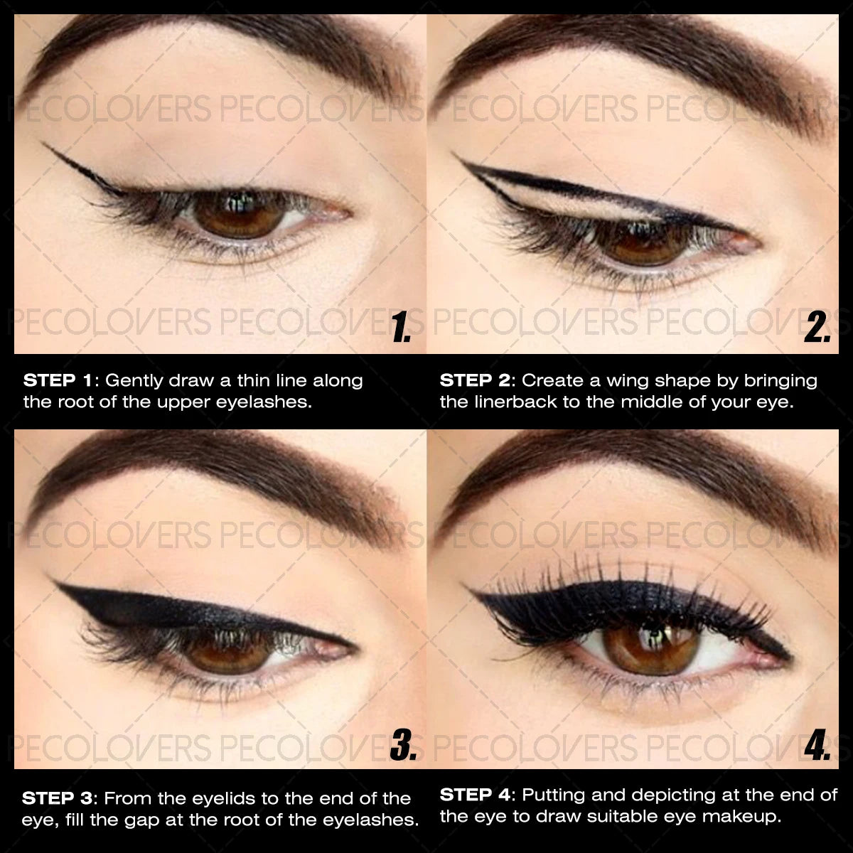 Green Black Waterproof Eyeliner Gel Pencil Pigment Matte Soft Zpaxo