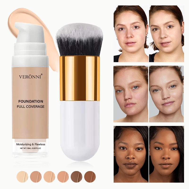 Foundation Cream Lightweight Smooth Makeup Concealer Long-lasting Zpaxo