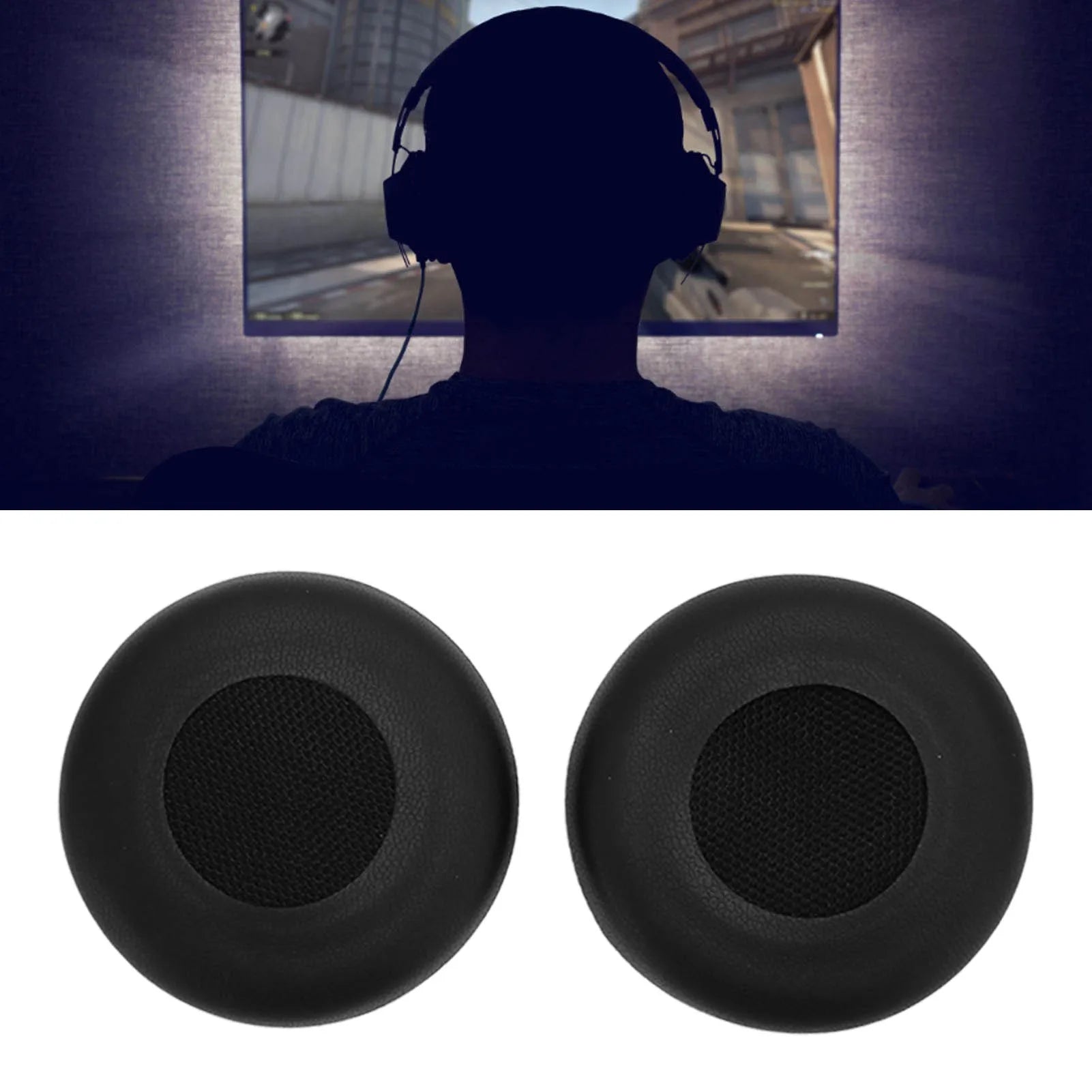 Replacement Earpads Professional Protein Leather Headphone Ear