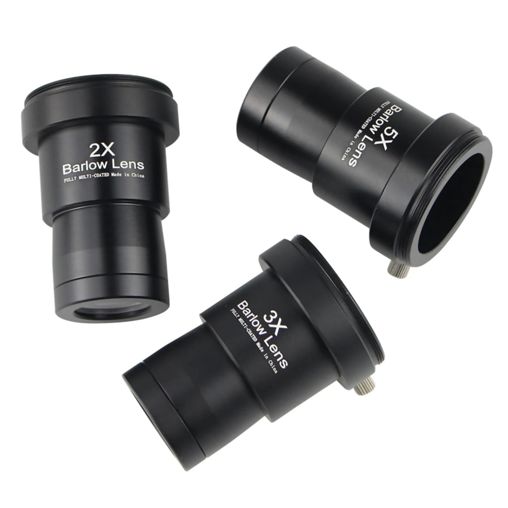 2X 3X 5X Astronomical Telescope Barlow Lens Metal Fully Coated Focal