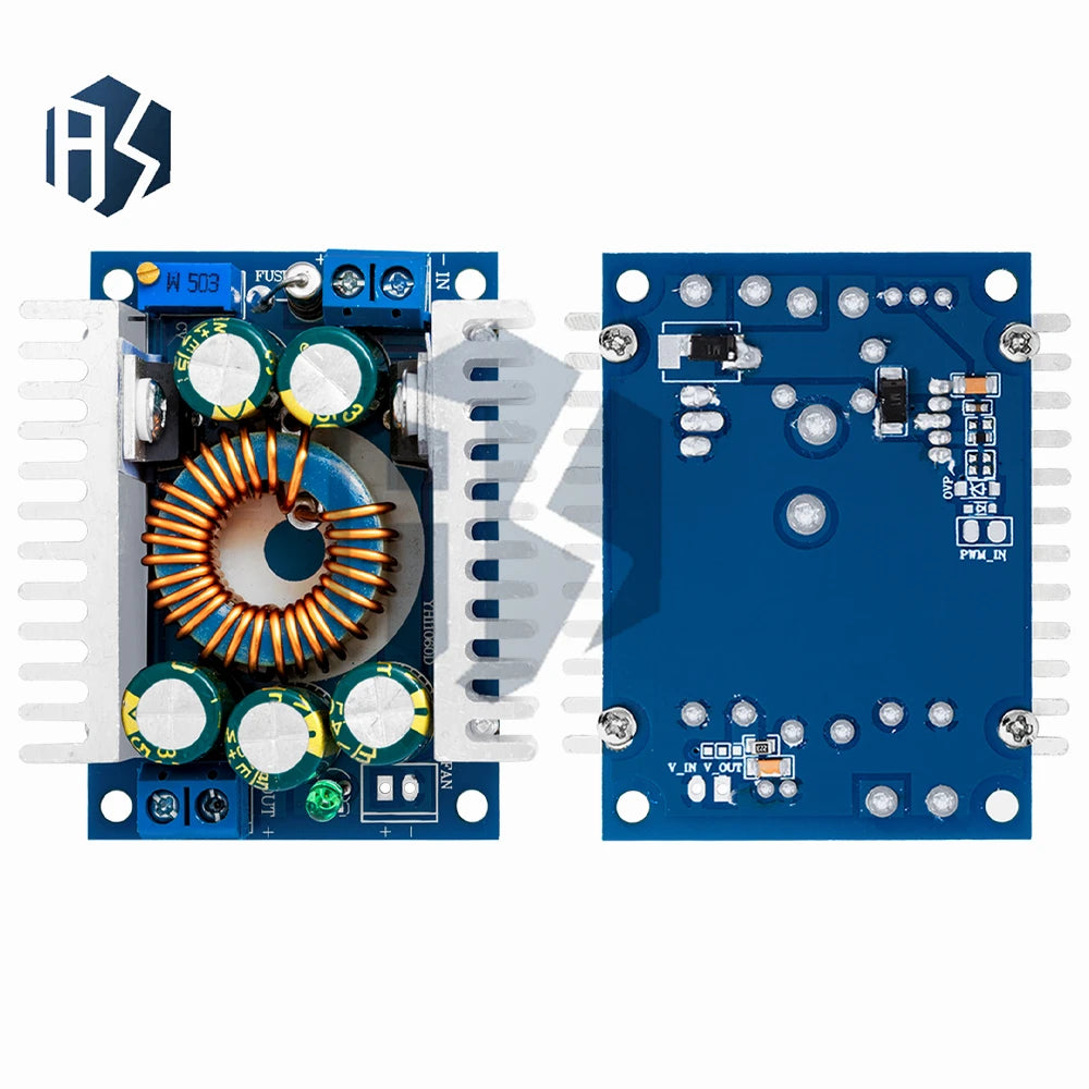 12A DC-DC Step Down Buck Converter High Efficiency Low Ripple Voltage Regulator Car Electronic Module Zpaxo