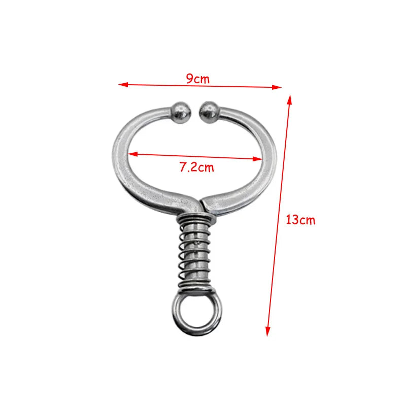 Stainless Steel Automatic Cow Spring Nose Pliers Cattle Plier Clip Zpaxo medium