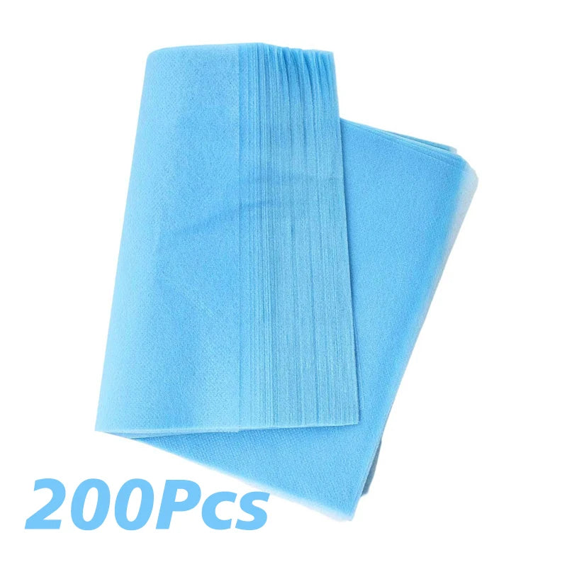 100/200Pcs Disposable Nail Art Vacuum Dust Collector Non-Woven Filter Paper Manicure Machine Dust Filter Paper Cleaning Tools Zpaxo 200Pcs-Blue