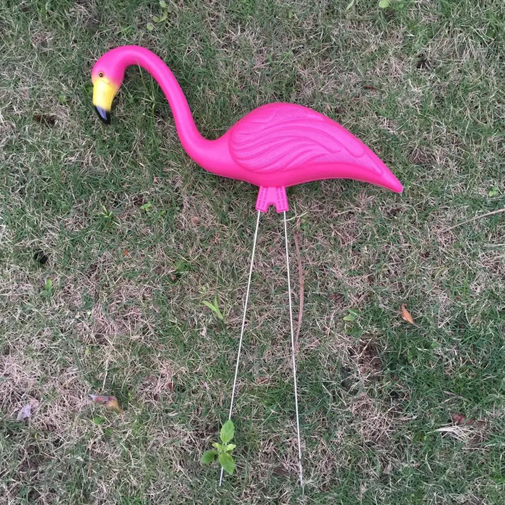 Flamingo Ornament Realistic Plastic Figurine Garden Decor Craft Home Zpaxo