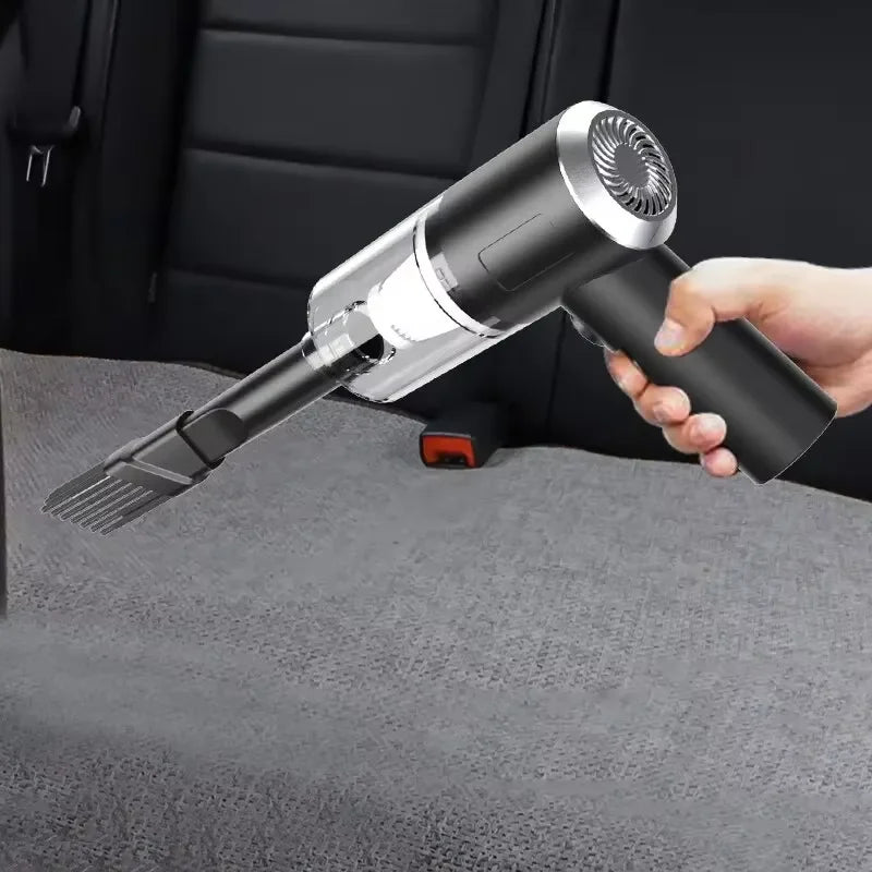 Cordless Handheld Vacuum Cleaner High Power Mini Portable Car Dust Collector with Hairdryer Function for Auto Interior Cleaning Zpaxo