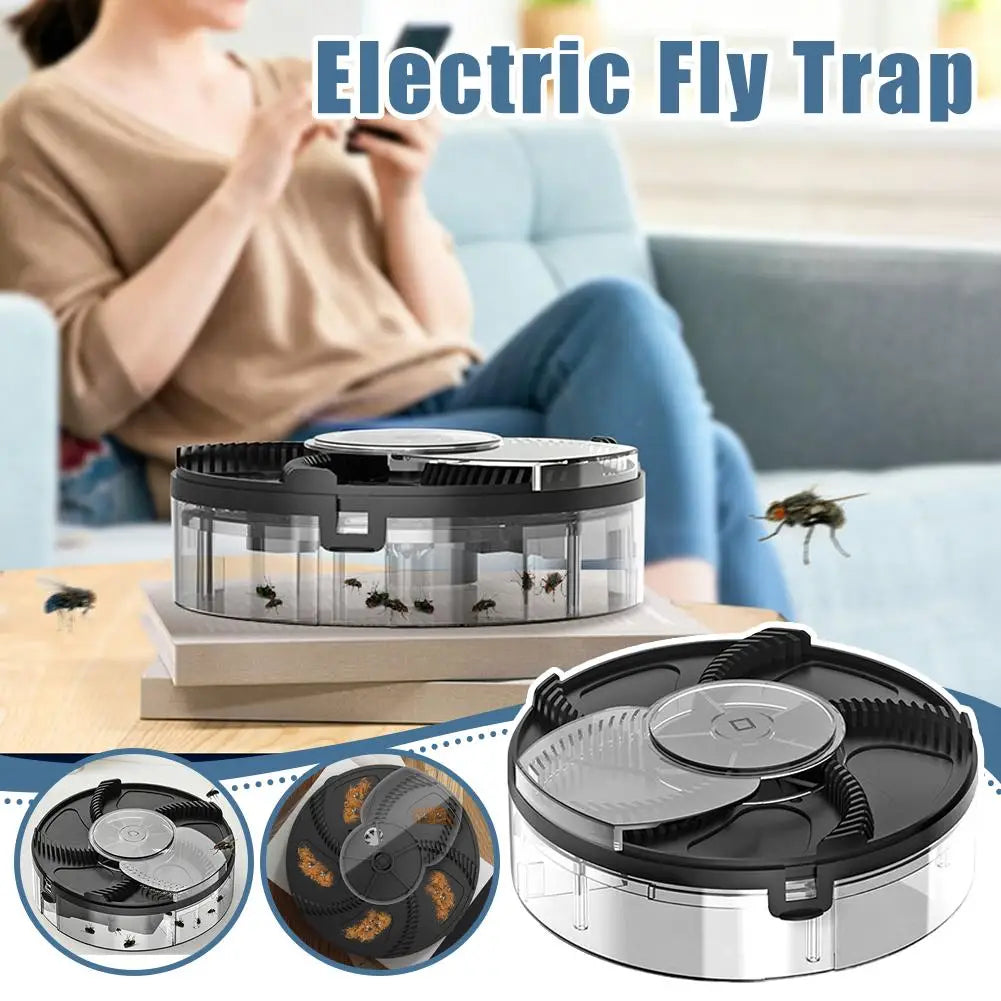 Automatic Indoor Outdoor Electric Fly Trap Super Pest Control Catcher Safety Insect Catching Tool for Kitchen Backyard Home Use Zpaxo