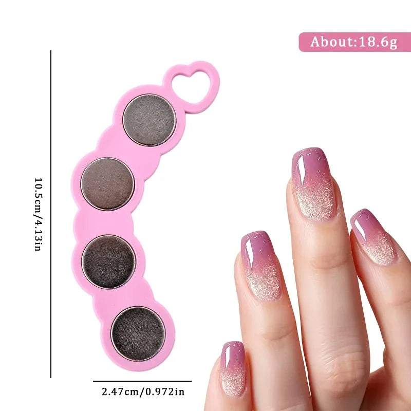Gradient Cat Eye Magnet Strong Magnetic Professional Nail Art Tool Zpaxo 1Pcs Pink