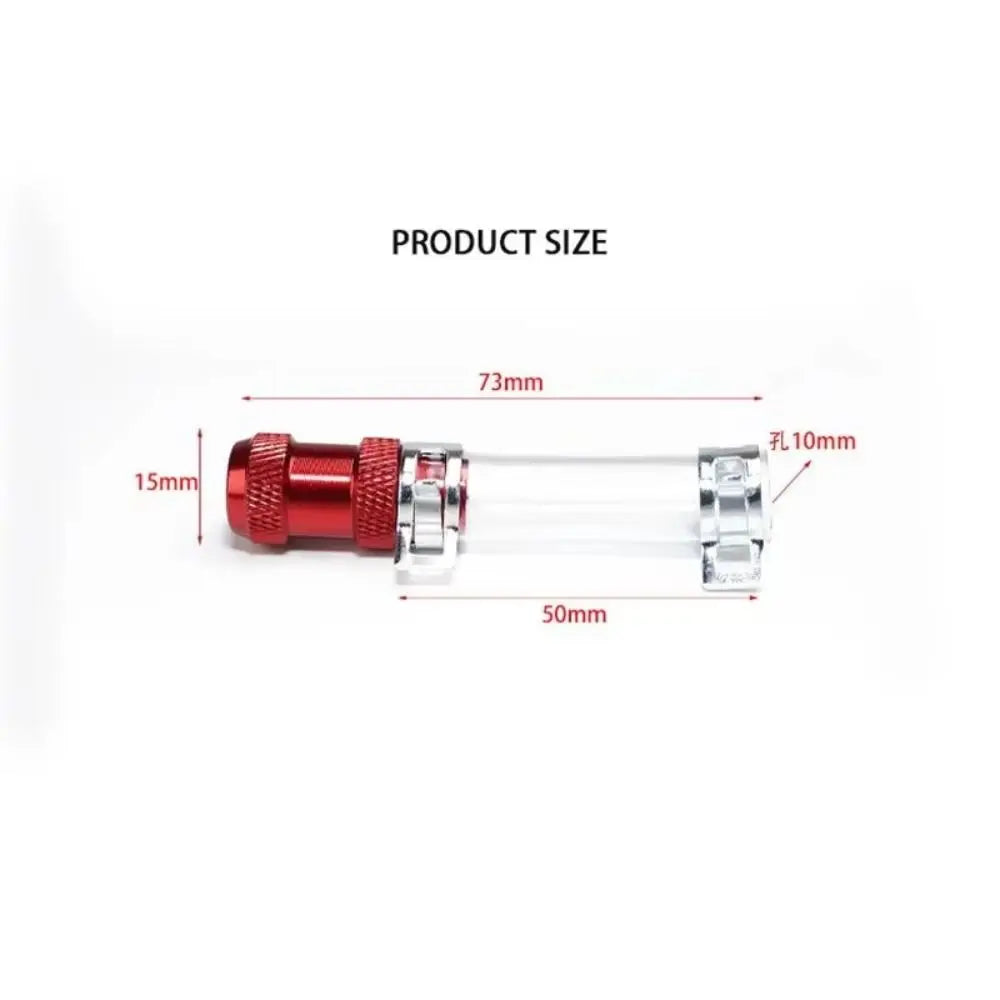 Stylish Alloy Air Filter Drain Plug Silicone Tube Aluminum Head Zpaxo