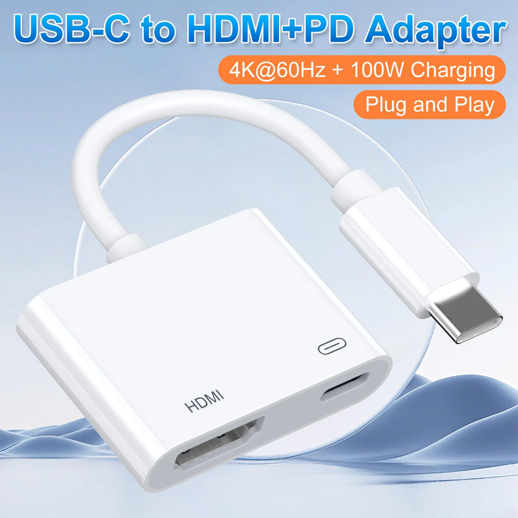 1080P HD HDMI-Compatible Projection Cable Adapter Audio Sync Screen