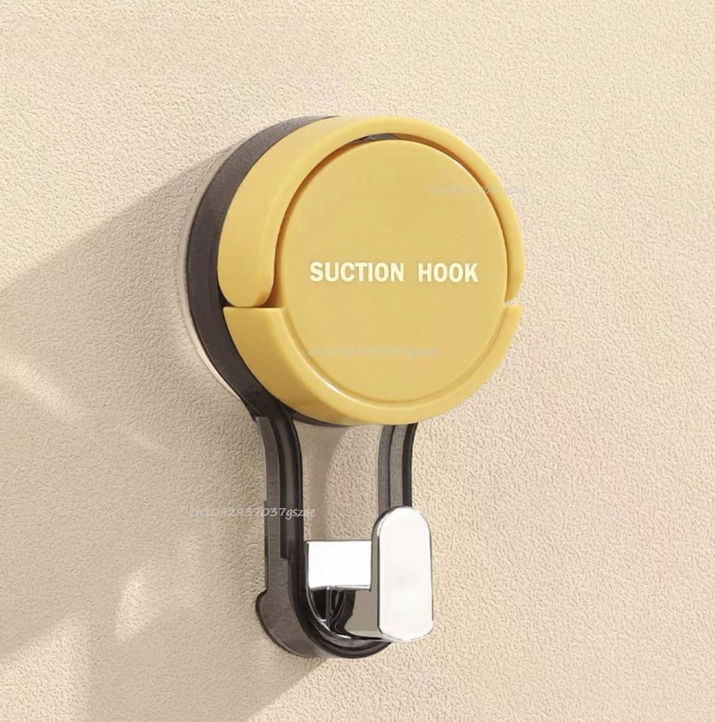 Vacuum Suction Hook Traceless No-Drilling Strong Hold Reusable Waterproof for Bathroom Kitchen Office Door Back Toilet Area Zpaxo Yellow 4PCS