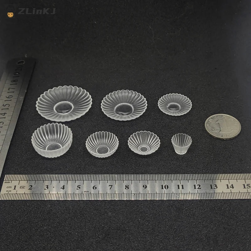 Silicone Mold DIY Dollhouse Miniature Tableware Mug Cups Food Jar Zpaxo